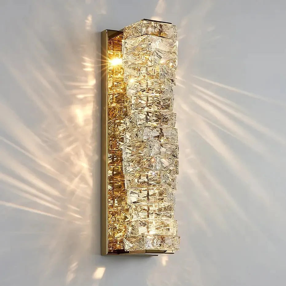 buyBacci Gold Crystal Wall Sconce - Morsale