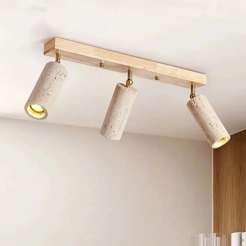 buy3-Light Travertine Ceiling Light - Morsale Main image