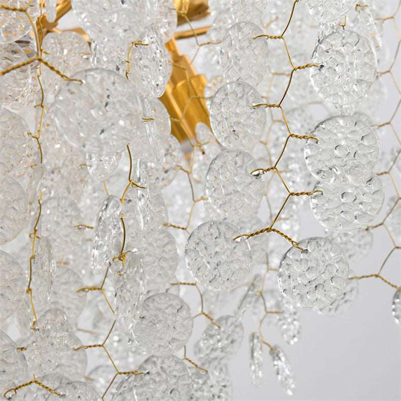 buyAlbero Frost Glass Modern Chandelier - Morsale
