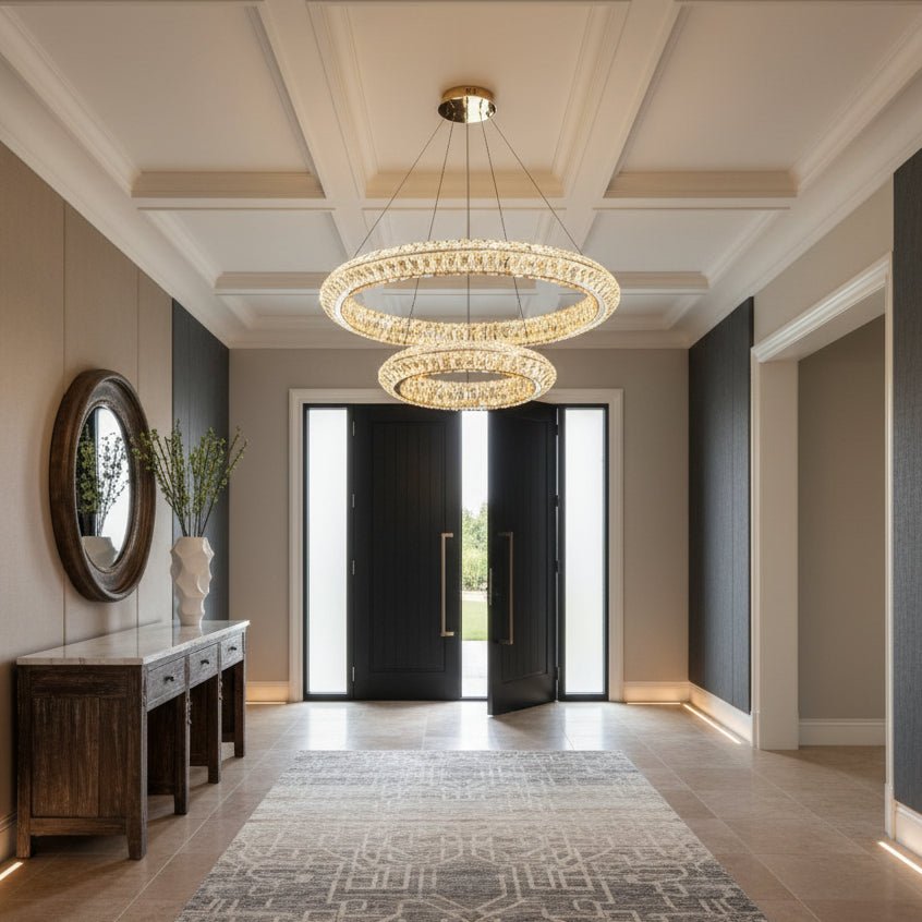 buyBacci 2-Tier Crystal Ring Chandelier - Morsale Main image