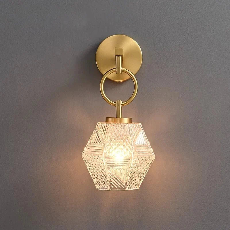 buyEmilia Copper & Glass Wall Pendant - Morsale Main image