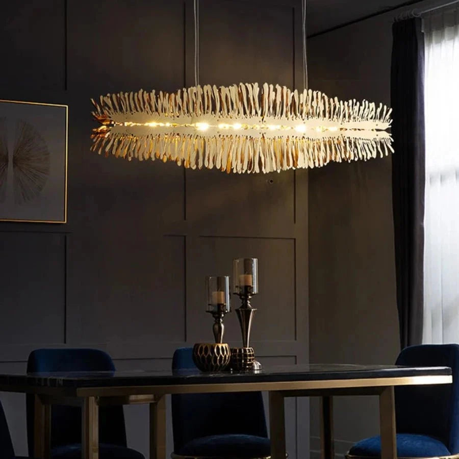 Aresso Modern Stainless Steel Dining Room Chandelier Secondary image