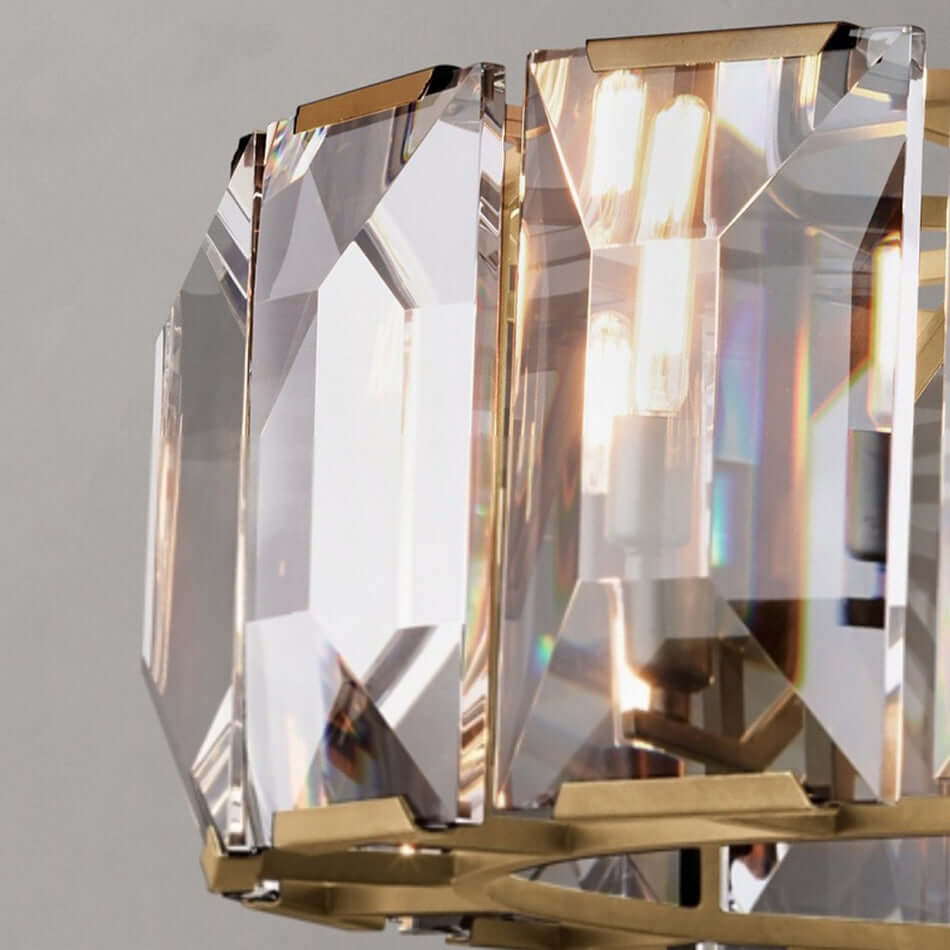 Brookhill crystal chandelier side profile