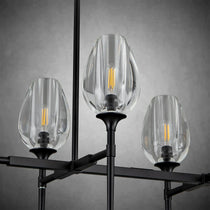 Modern Tulip Linear Chandelier for Dining Room and Bedroom