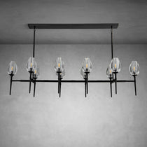 Modern Tulip Linear Chandelier for Dining Room and Bedroom