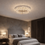 Gio crystal flush mount ceiling chandelier full view