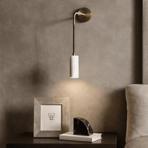 Biltmore marble sconce with glowing natural stone shade