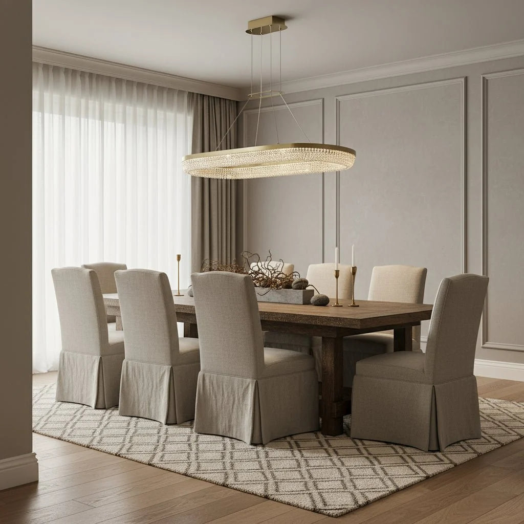 buyBergamo Crystal Dining Chandelier - Morsale Main image