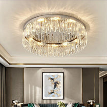 buyGio Clear Crystal Flush Mount Ceiling Light - Morsale