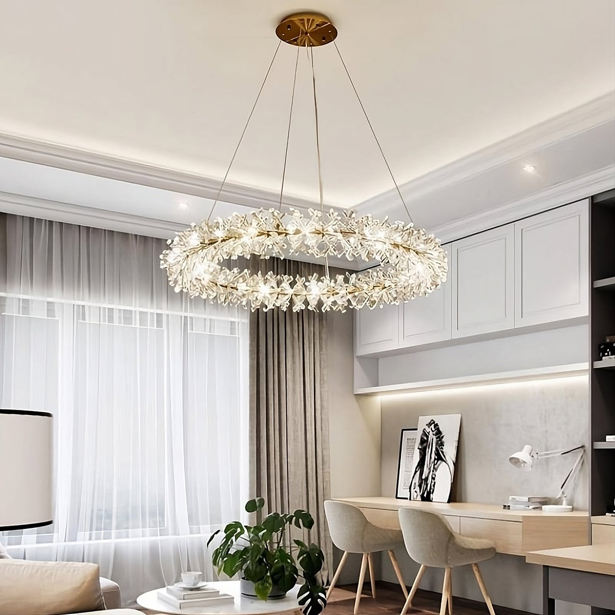buyExton Crystal Chandelier - Morsale
