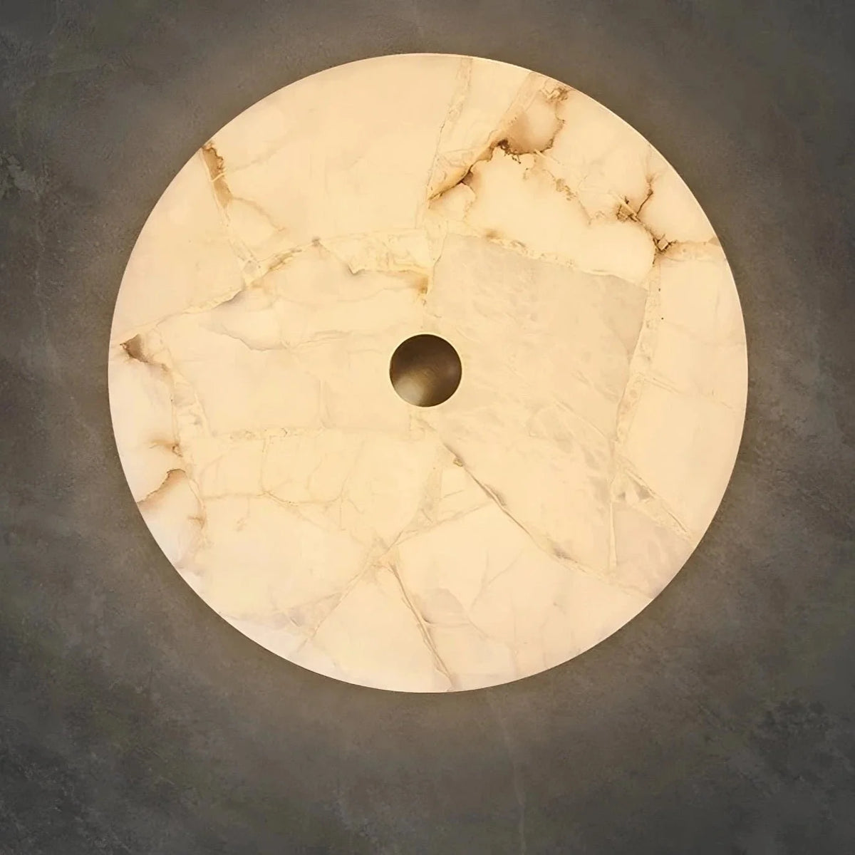 buyMoonshade Marble Flush Mount Chandelier - Morsale