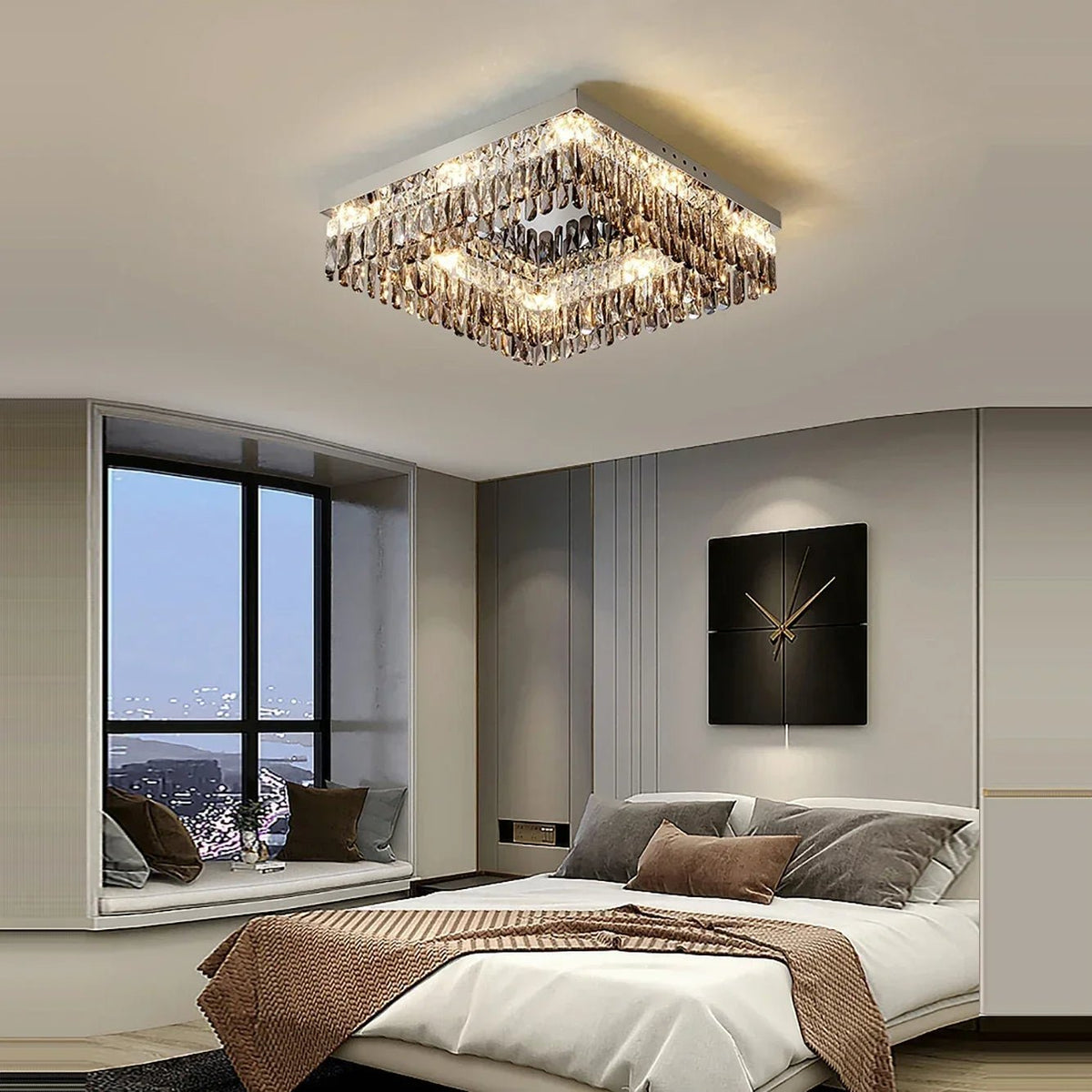 buyGiano Crystal Flush Mount - Morsale