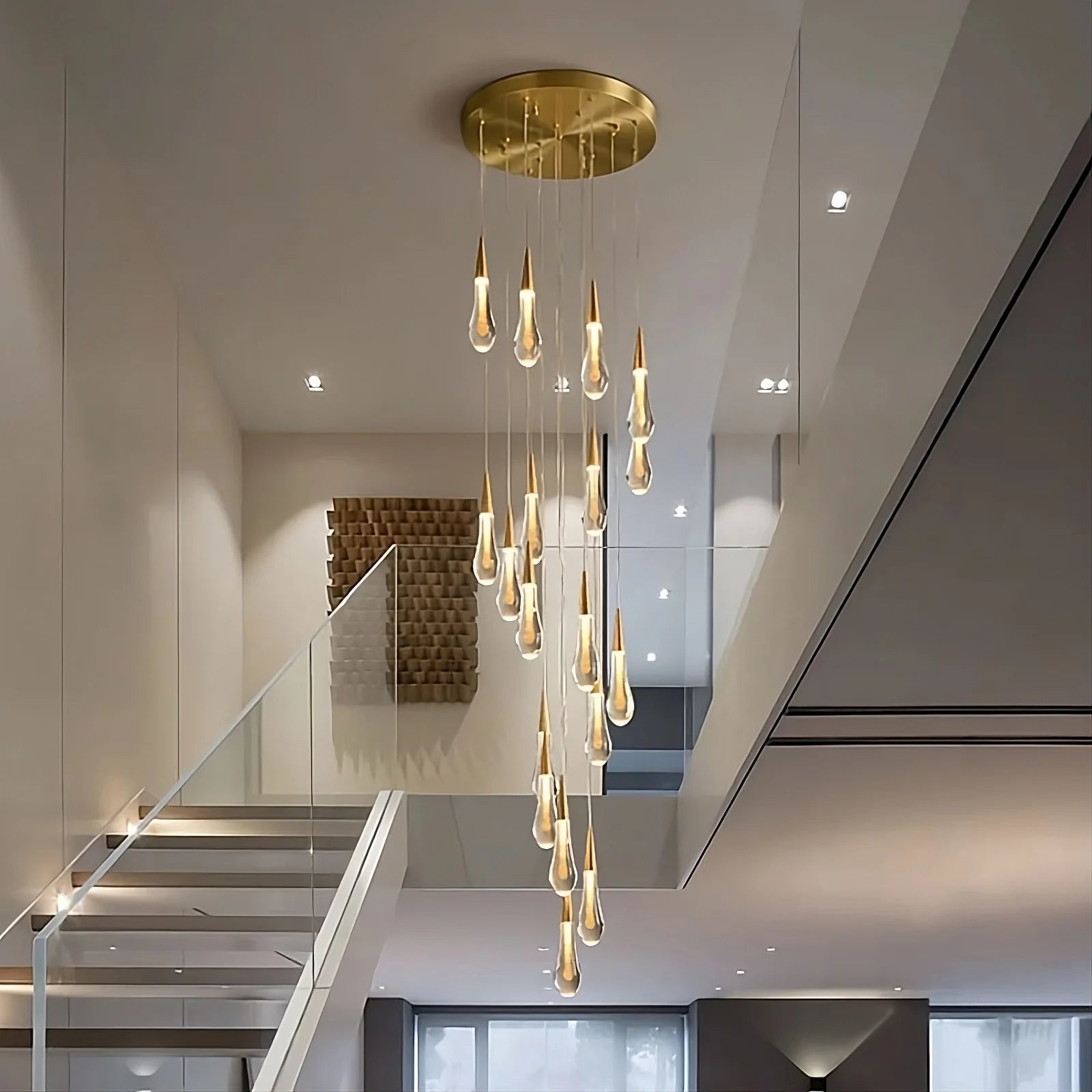 Cadere Modern Staircase Chandelier Secondary image
