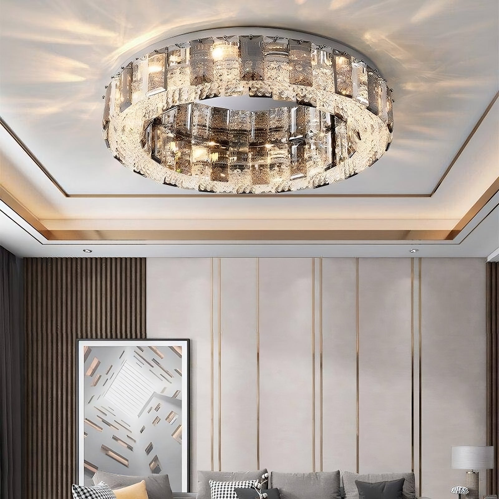 Lancia Crystal Flush Mount Secondary image