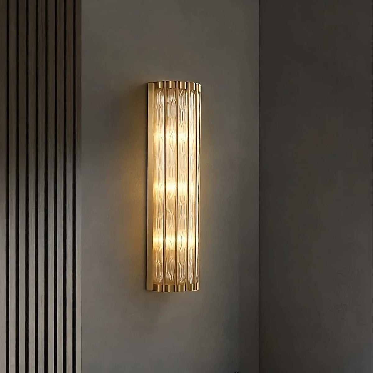 buyAurum Modern Copper Glass Wall Sconce - Morsale Main image