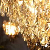 Langford crystal chandelier side profile