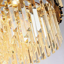 buyGio 31" Gold Crystal Chandelier - Morsale
