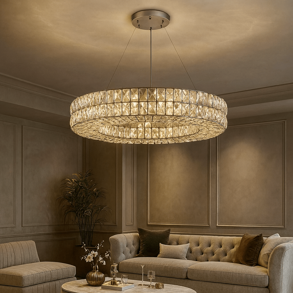 Bacci Crystal Wheel Chandelier Secondary image