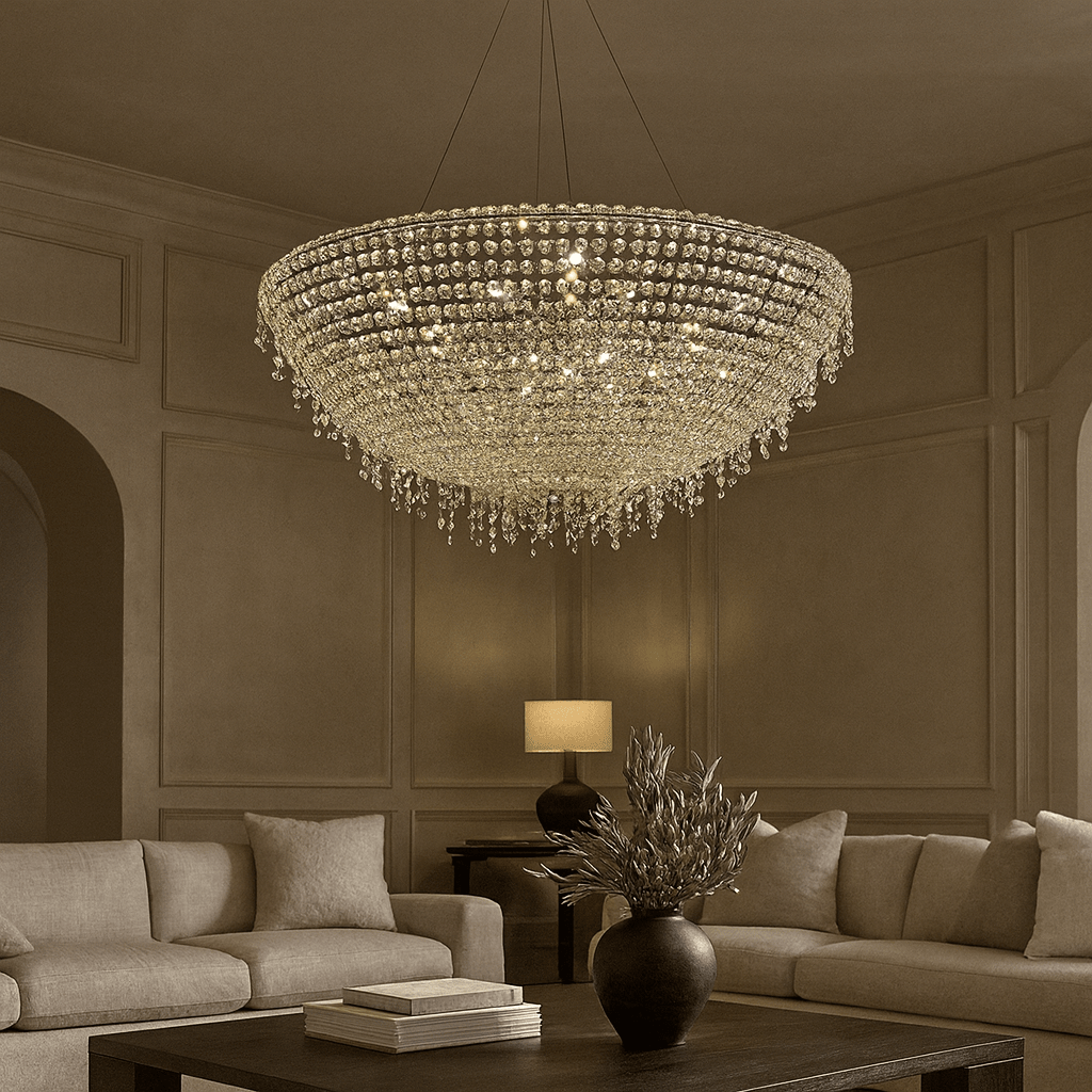 buyAdena Crystal Tassel Chandelier - Morsale Main image