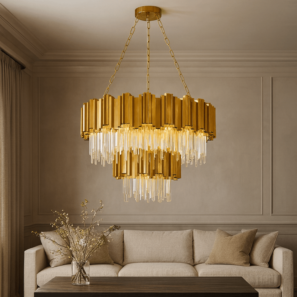 buyGio 2-Tier Crystal Chandelier - Morsale Main image