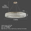 The Hutton crystal modern chandelier by Morsale.com in a living space, black frame with sparkling crystal.