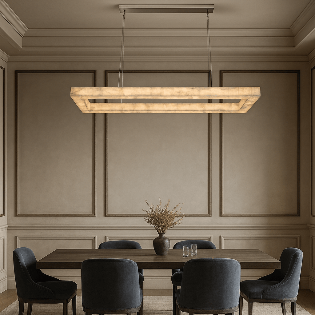Owens Marble Linear Chandelier 39" Secondary image