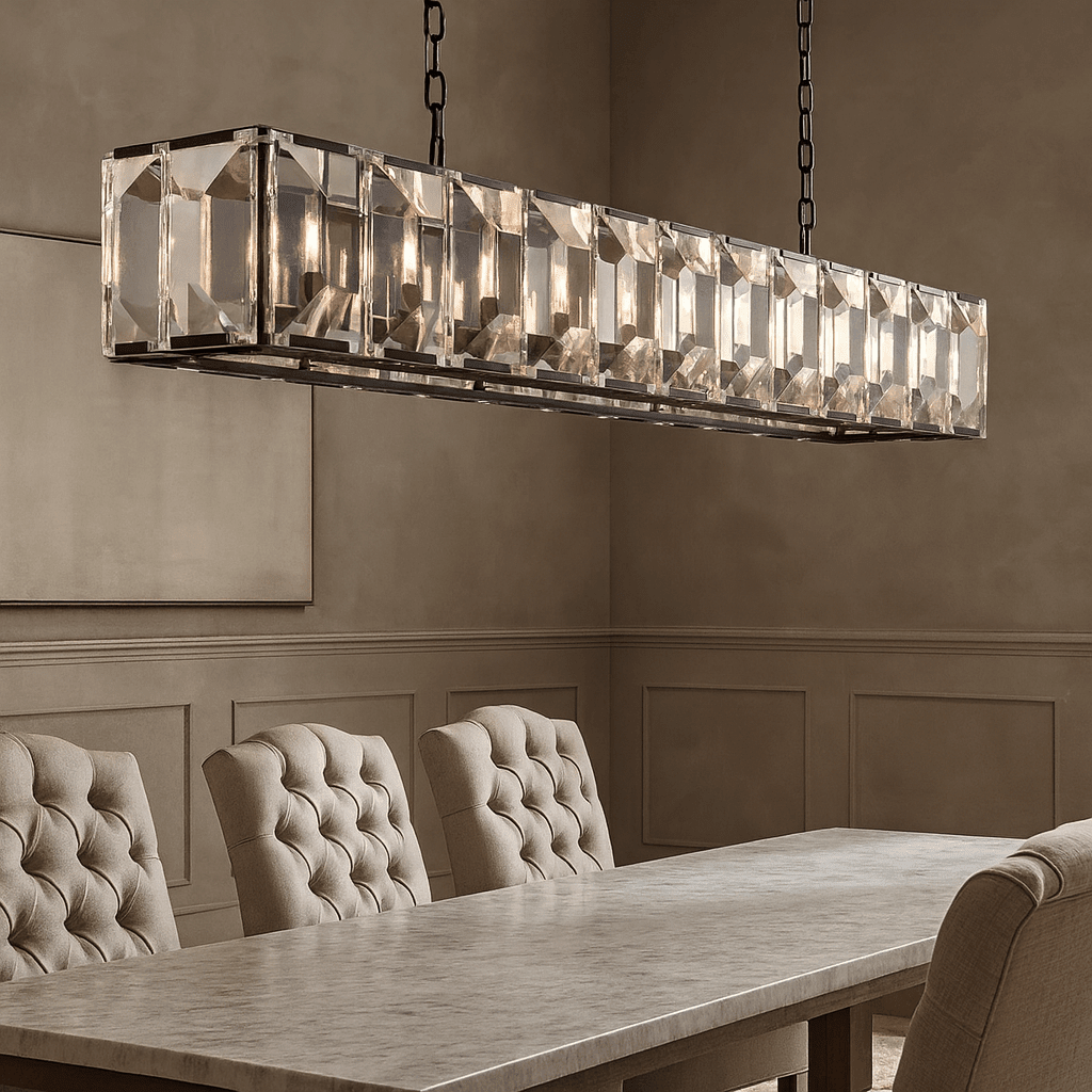 Brookhill Crystal Rectangular Chandelier Secondary image