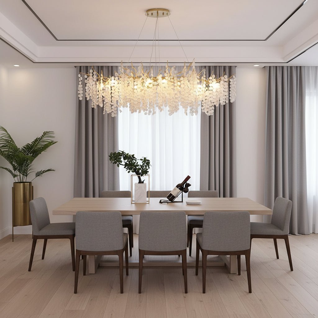 Albero Frost Glass Dining Chandelier Secondary image