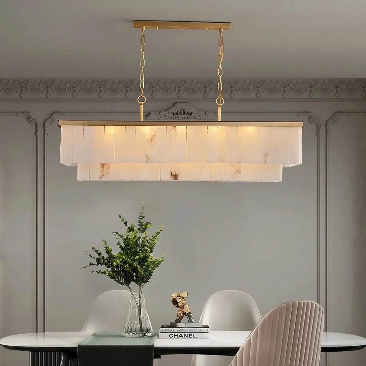 buySolana Marble Dining Chandelier - Morsale Main image