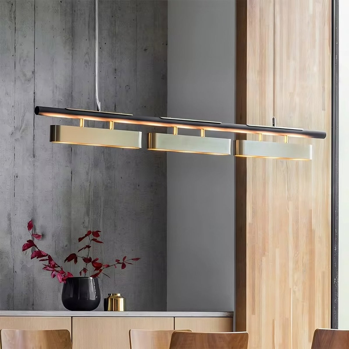 Valiani Linear Brass Pendant Secondary image
