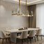 Miller dining chandelier over a dining table