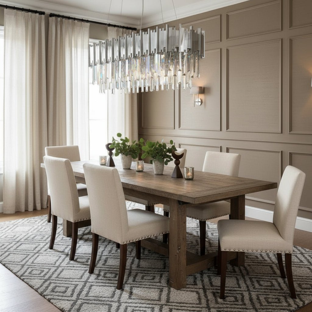 Gio Chrome Crystal Dining Room Chandelier Secondary image