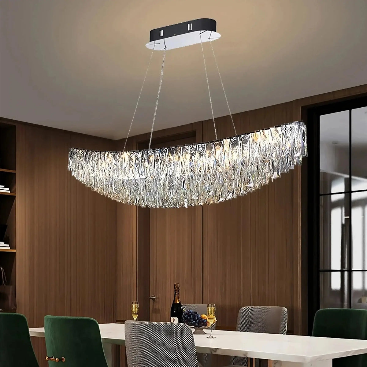 buyLunare Crystal Dining Chandelier - Morsale