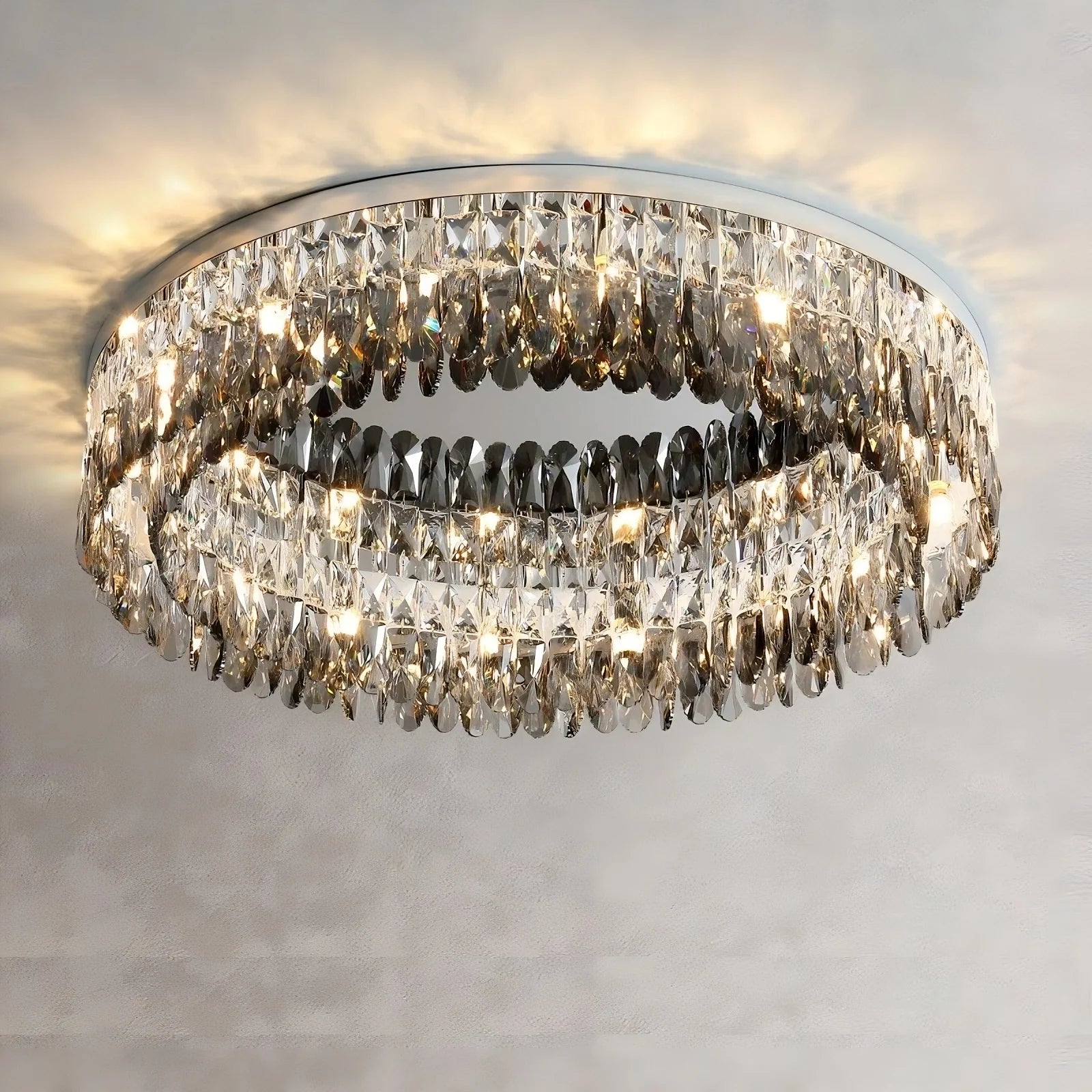 Giano Crystal Flush Mount Chandelier Secondary image