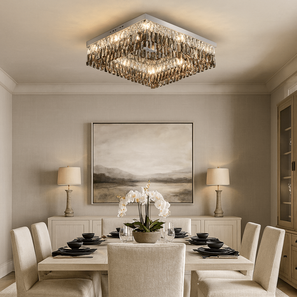 buyGiano Crystal Flush Mount - Morsale Main image