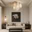 buyCadena Chain Tassel Flush Mount Chandelier - Morsale