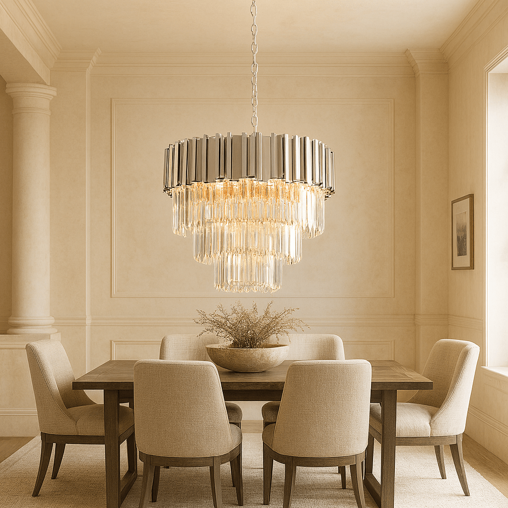 buyGio 4-Tier Crystal Chandelier - Morsale Main image
