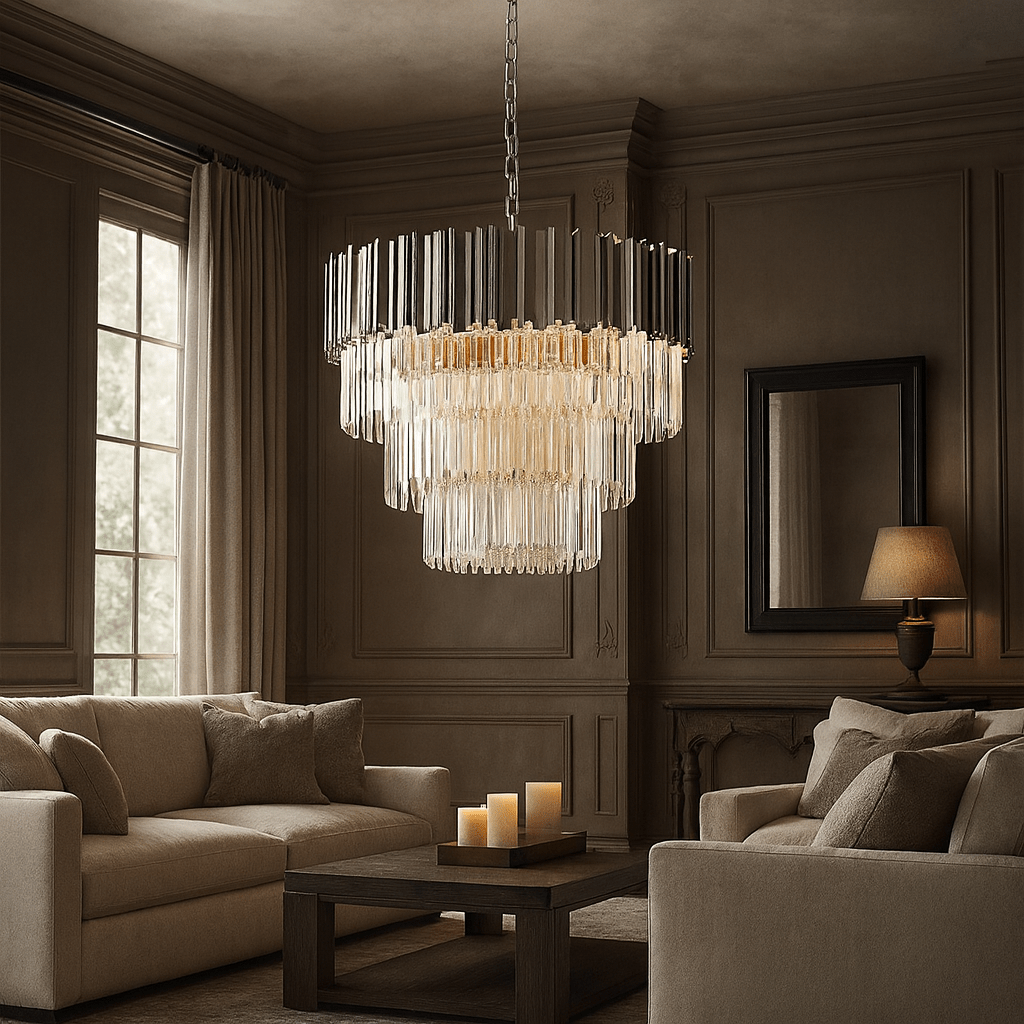 buyGio 4-Tier Crystal Chandelier - Morsale