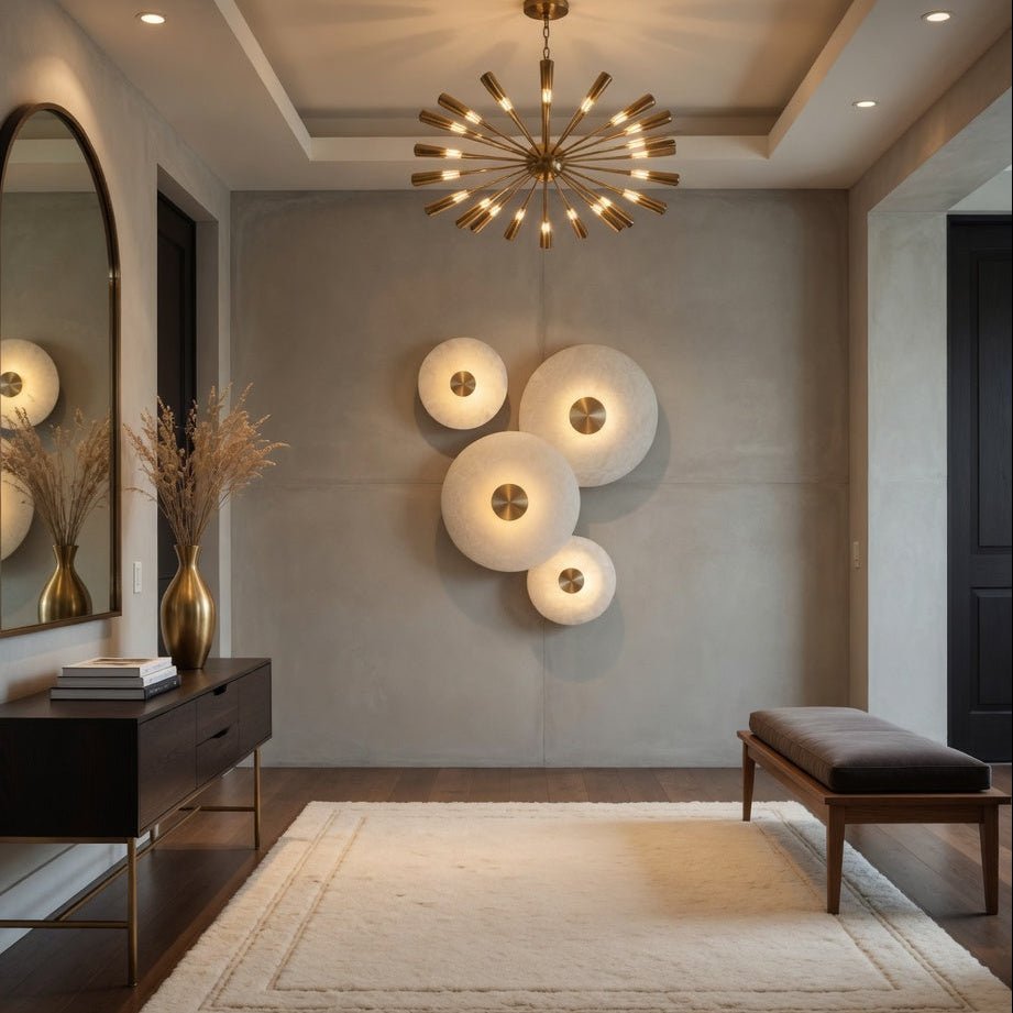 Windsor marble wall sconce full view