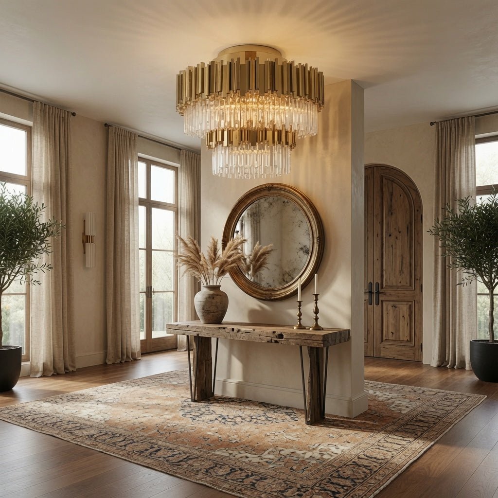 Gio 4-Tier Flush Mount Crystal Chandelier Secondary image