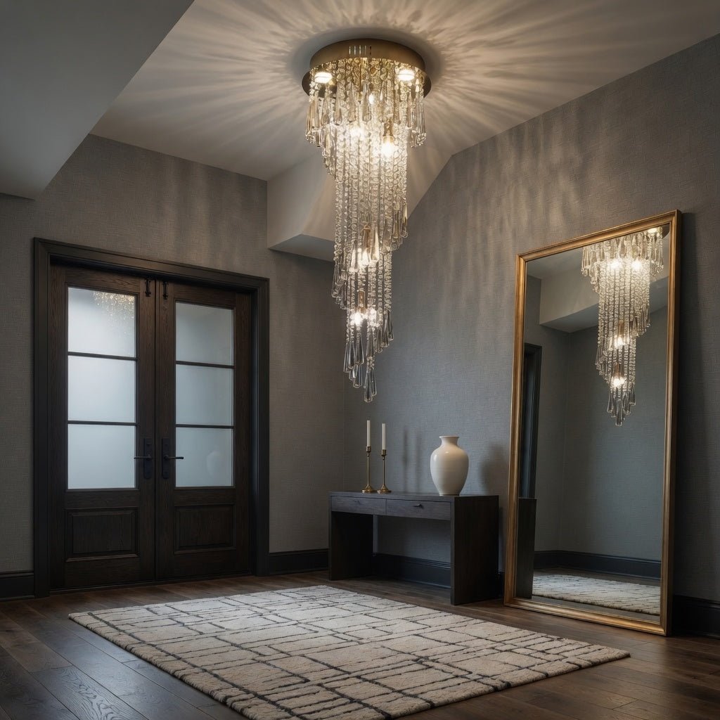 Cascara Crystal Staircase Chandelier Secondary image