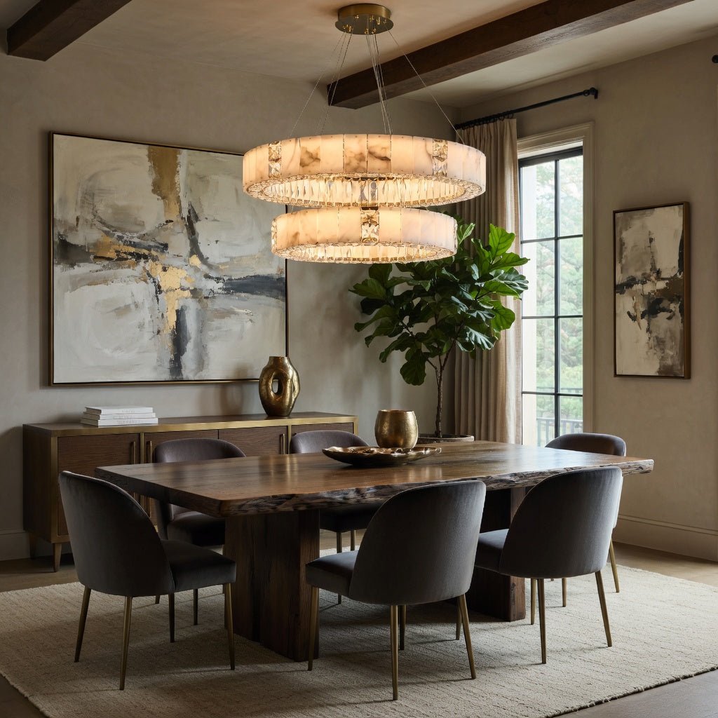 buyStafford Marble & Crystal Chandelier - Morsale Main image