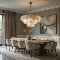 buyNorham Modern Marble Tiered Slice Chandelier - Morsale