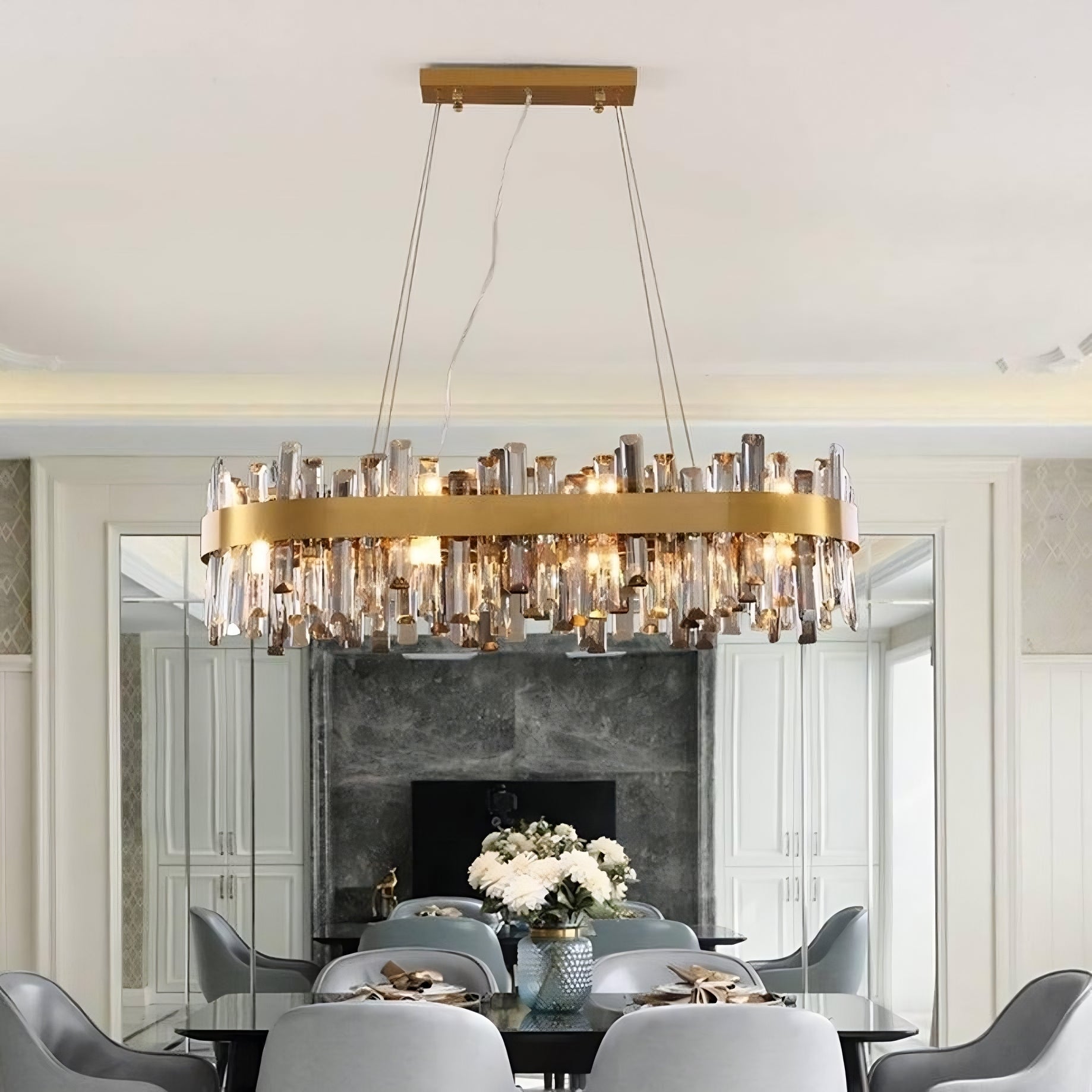 Asti Crystal Dining Room Chandelier Secondary image