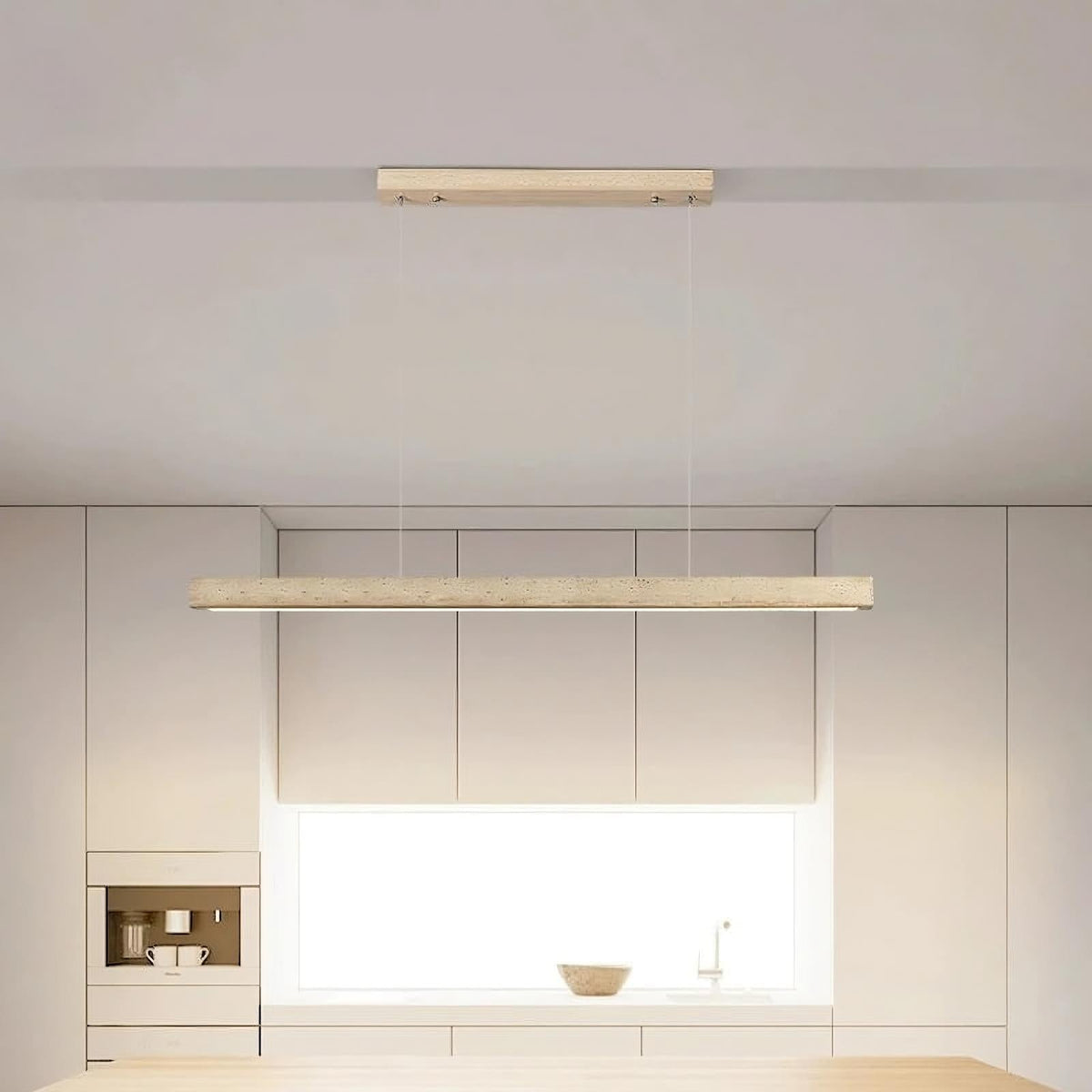 buyNatural Travertine LED Light Fixture - Morsale