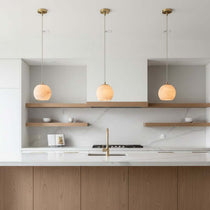 Auris marble pendant light full view