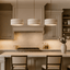 Vero travertine bell pendant full view