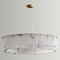 Stuart 39-inch round chandelier side profile