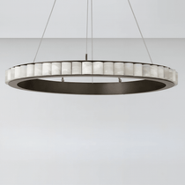Detail of natural marble on the Hampton chandelier