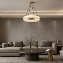 Palmer marble chandelier full fixture view